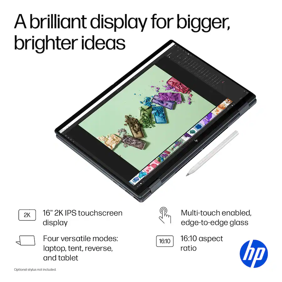 LAPTOP HP OMNIBOOK X FLIP 2 EN 1 16' 2K CORE ULTRA 7 16GB 1TB SSD NGAI 47 NPU AI BOOST READY LAPTOP TACTIL ULTRA VELOZ - 3