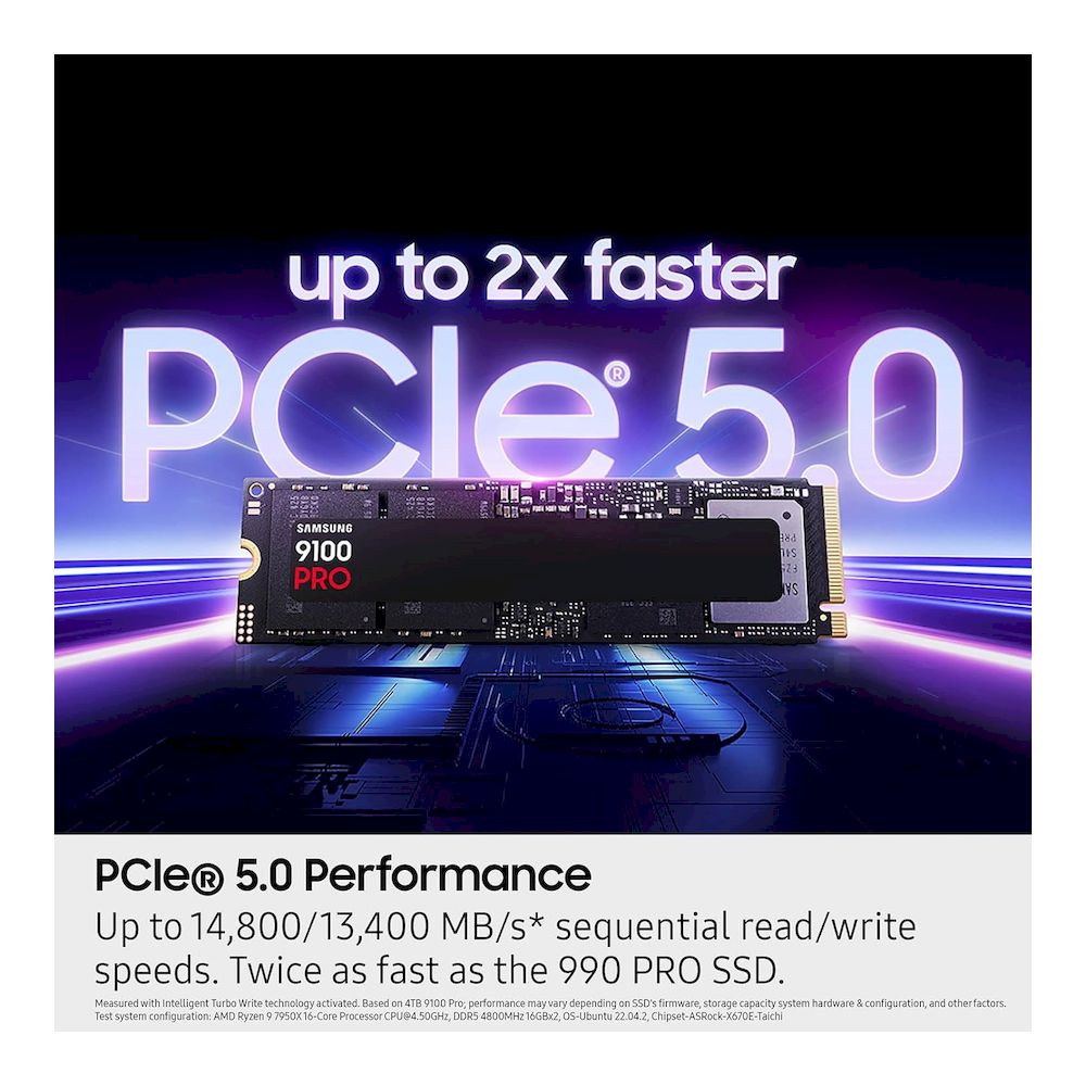 DISCO SSD M.2 SAMSUNG 9100 PRO 1TB M.2 NVME PCIE 5 ULTRA VELOZ PARA LAPTOP PC PS5 PLAYSTATION - 7