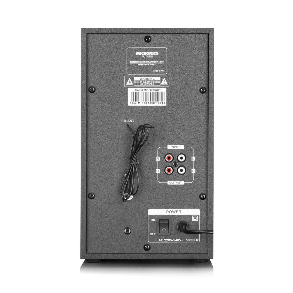 PARLANTE BLUETOOTH MICRONICS MIC-S7509BT 2.1 FUTURE - 4