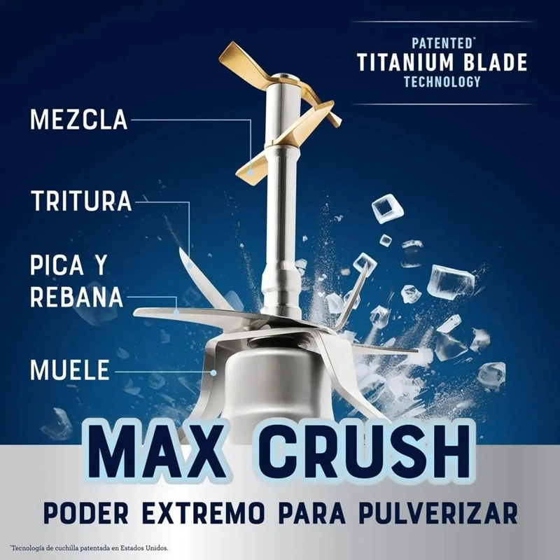 LICUADORA PRO XTREME MIX OSTER BLSTXPG BGW 053 TECNOLOGÍA REVERSIBLE Y VASO BLEND N GO - 7