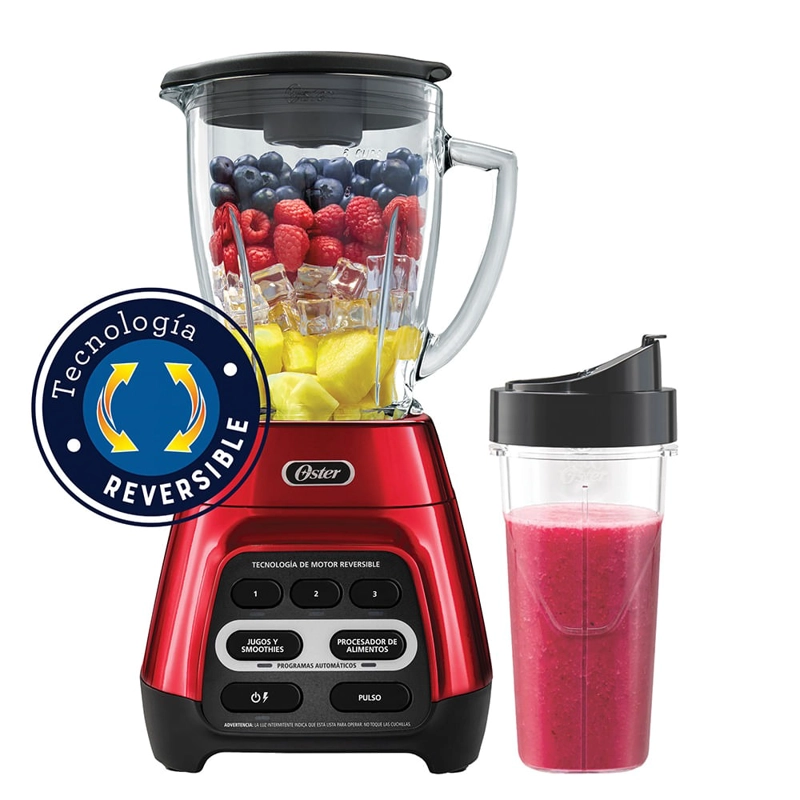 LICUADORA OSTER BLSTPYG1310 RBG 053 BLEND-N-GO ROJA 1.5L - 1