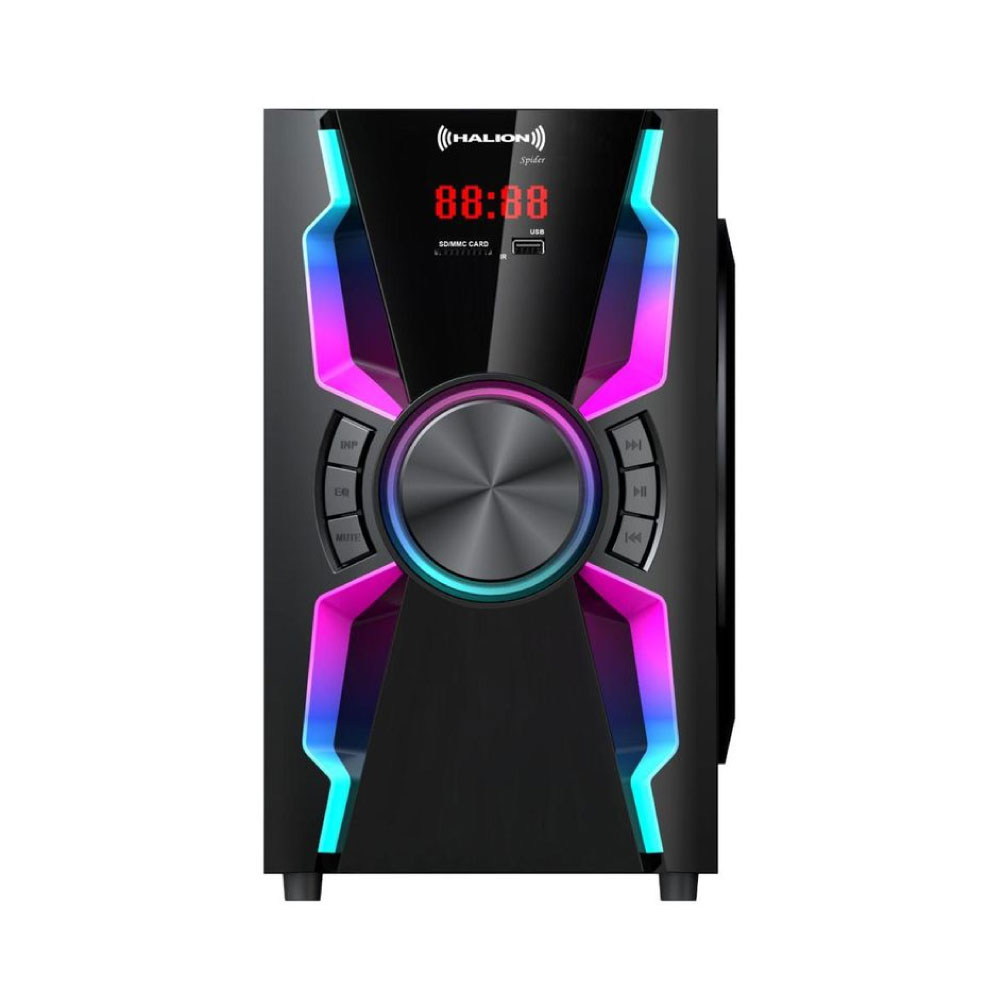 PARLANTE 2.1 HALION HA-F55 SPIDER SUBWOOFER 6.5' USB, SD, BT, FM 150W - 3