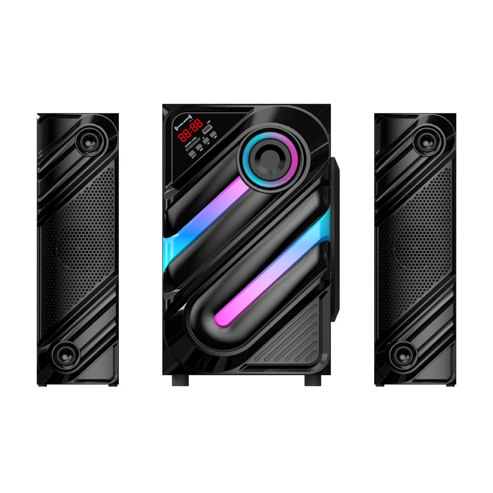 PARLANTE 2.1 HALION HA-F77 THANOS SUBWOOFER 8' USB, SD, BT, FM 200W - 1