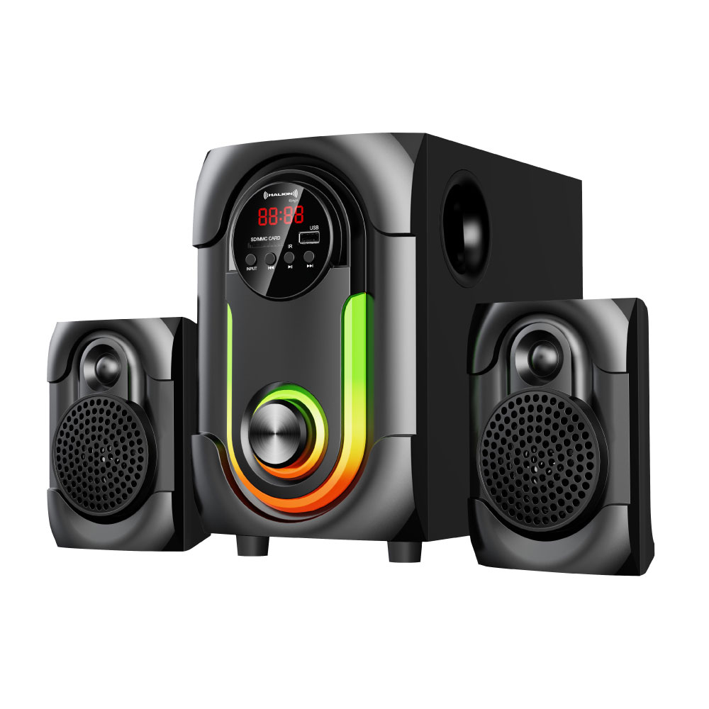 PARLANTE 2.1 HALION HA-K42 RINGO SUBWOOFER 4' USB, SD, BT, FM 80W - 2