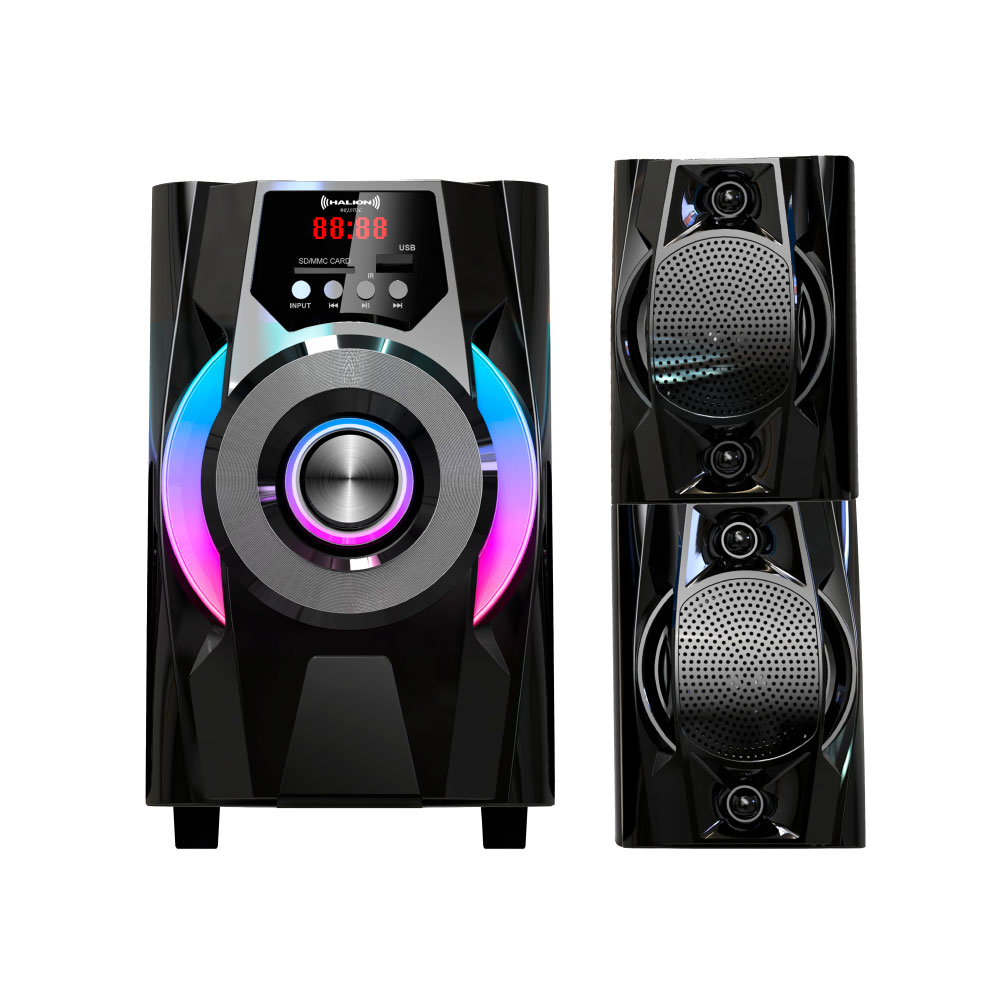 PARLANTE 2.1 HALION HA-K43 BRISTOL SUBWOOFER 4' USB, SD, BT, FM 80W - 3