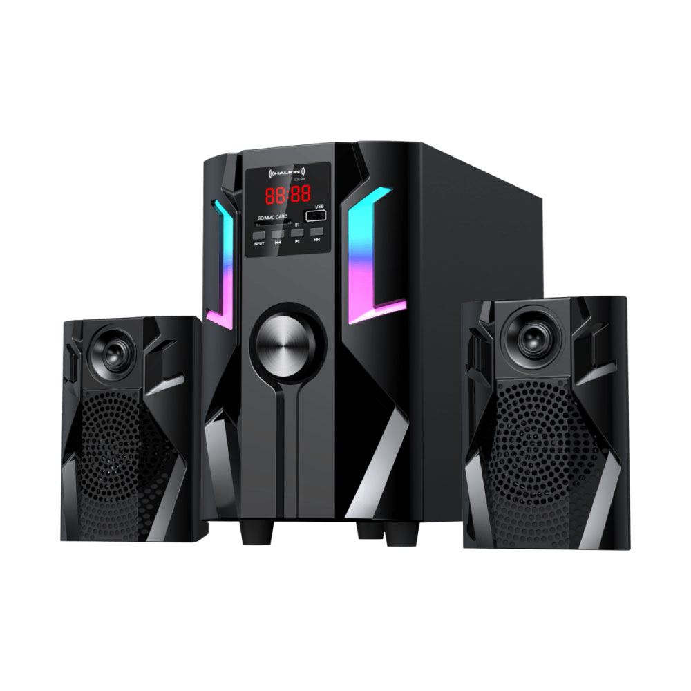 PARLANTE 2.1 HALION HA-K41 CYCLON SUBWOOFER 4' USB, SD, BT, FM 80W - 2