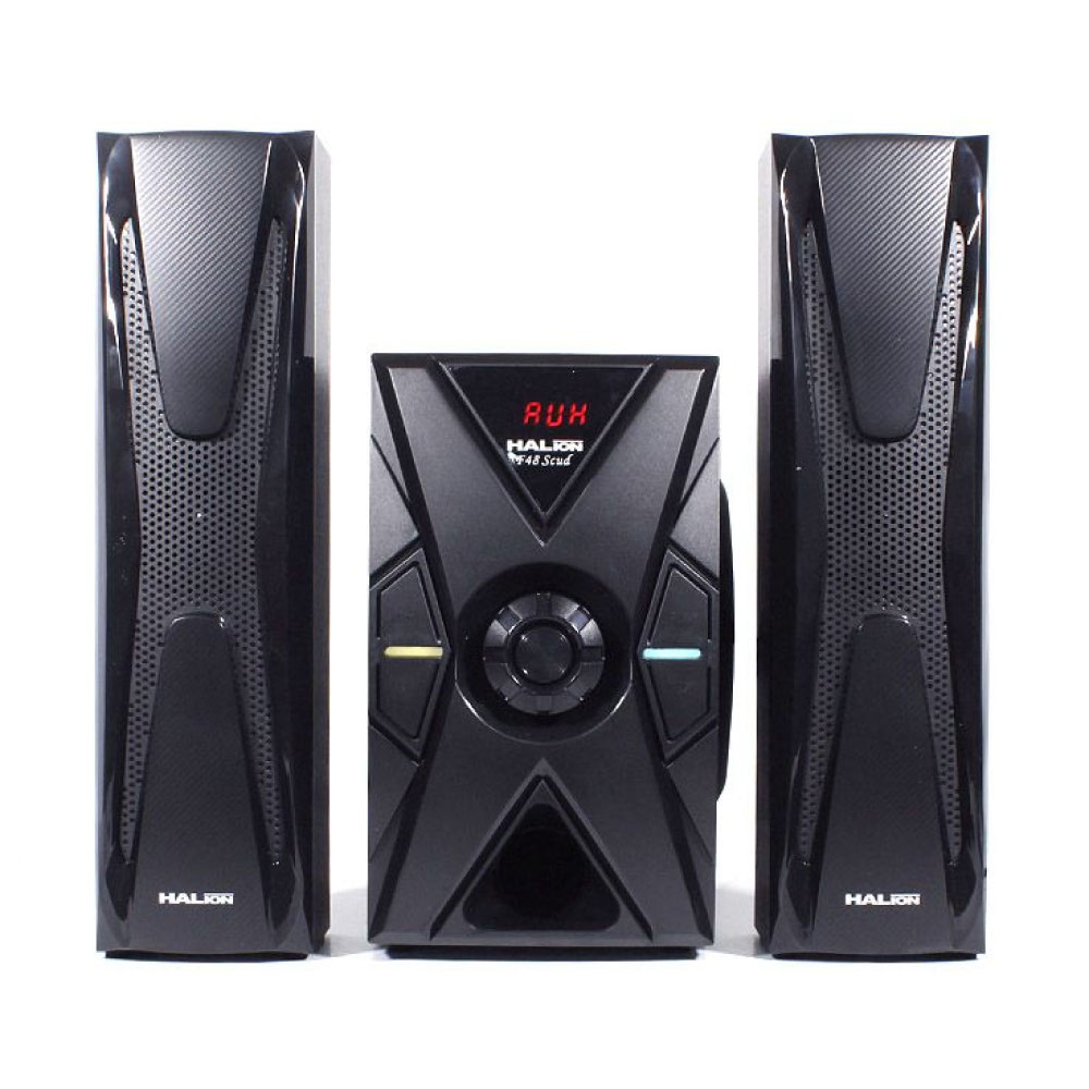 PARLANTE 2.1 HALION HA-F48 SCUD SUBWOOFER 5.25' USB, SD, BT, FM 120W - 1