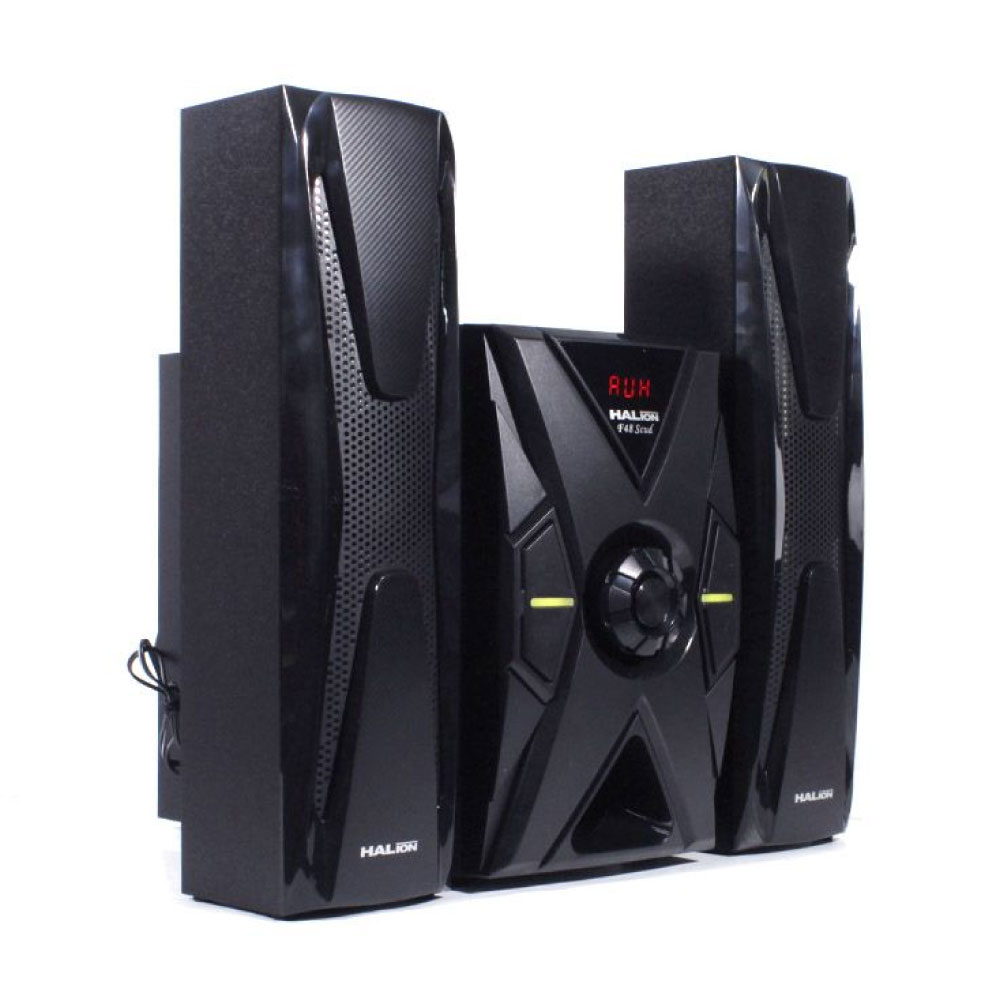 PARLANTE 2.1 HALION HA-F48 SCUD SUBWOOFER 5.25' USB, SD, BT, FM 120W - 2