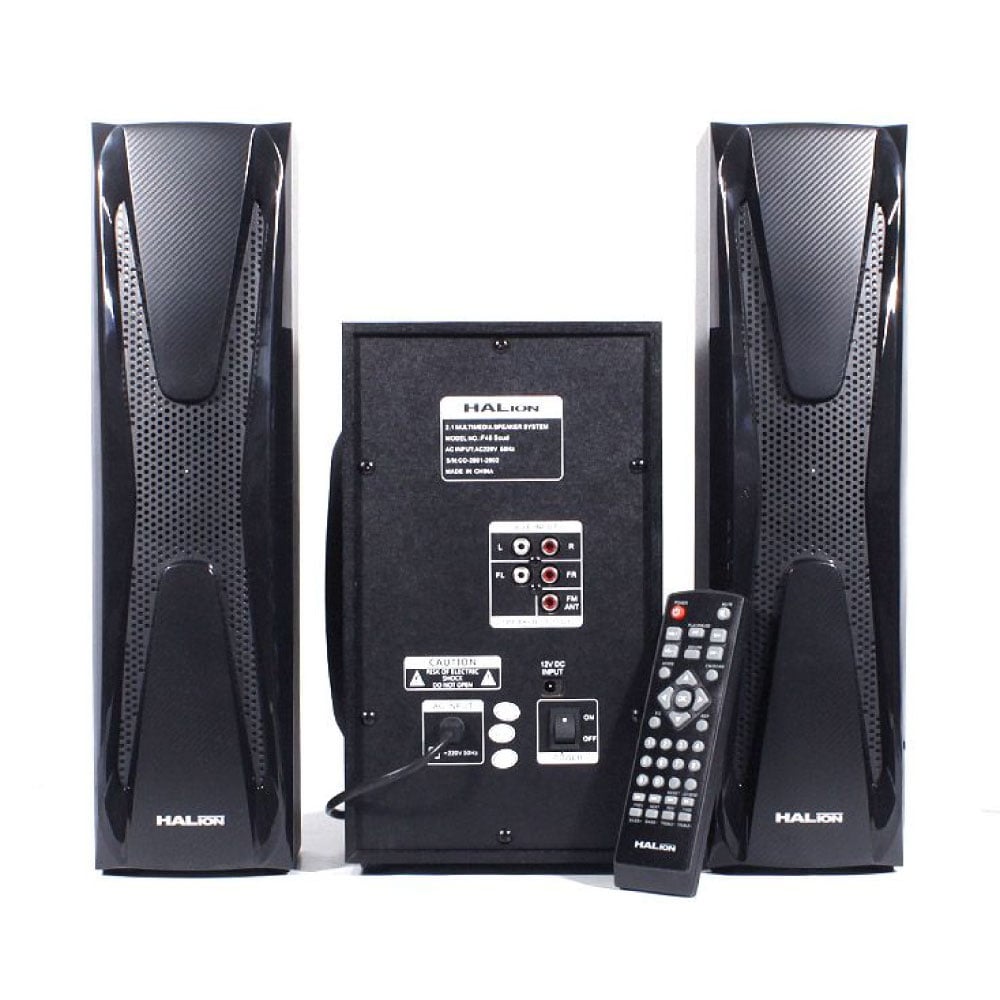 PARLANTE 2.1 HALION HA-F48 SCUD SUBWOOFER 5.25' USB, SD, BT, FM 120W - 3