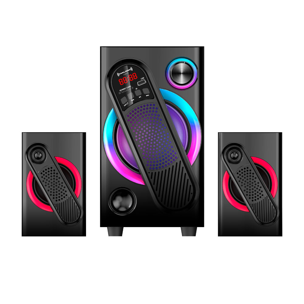 PARLANTE 2.1 HALION HA-F61 GORDON SUBWOOFER 5.25' USB, SD, BT, FM 150W - 1