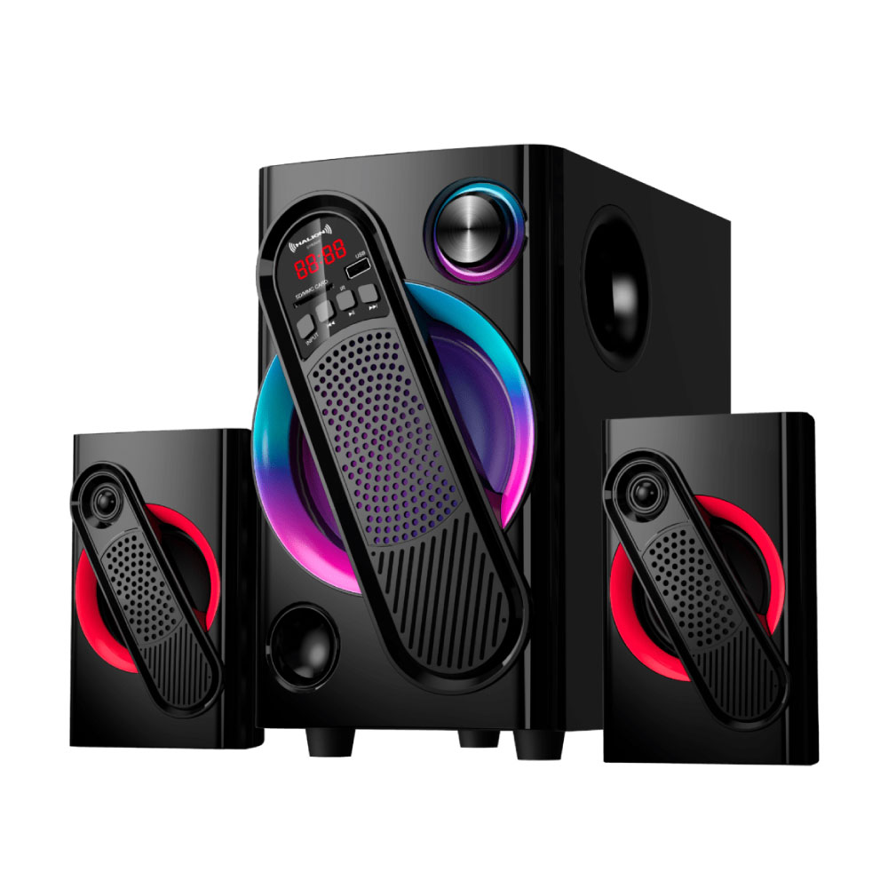 PARLANTE 2.1 HALION HA-F61 GORDON SUBWOOFER 5.25' USB, SD, BT, FM 150W - 2