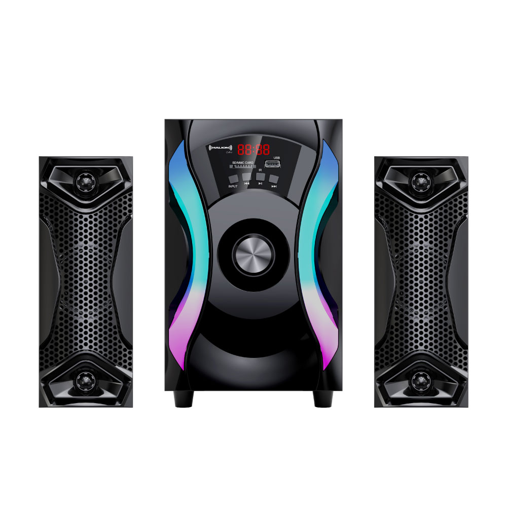 PARLANTE 2.1 HALION HA-F51 COBRA SUBWOOFER 5' USB, SD, BT, FM 120W - 1