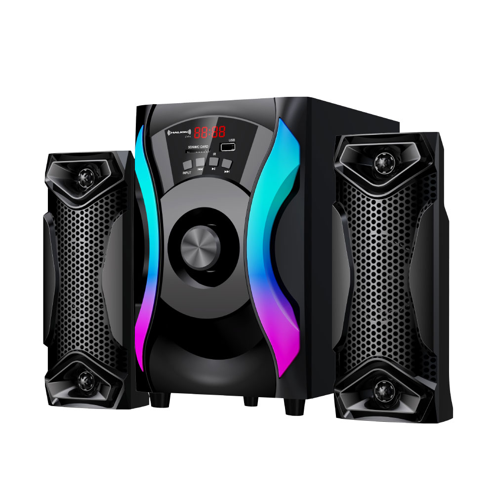 PARLANTE 2.1 HALION HA-F51 COBRA SUBWOOFER 5' USB, SD, BT, FM 120W - 2