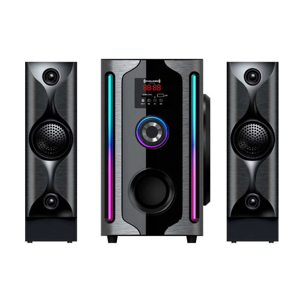 PARLANTE 2.1 HALION HA-F84 AVENGER SUBWOOFER 8' USB, SD, BT, FM 250W - 1