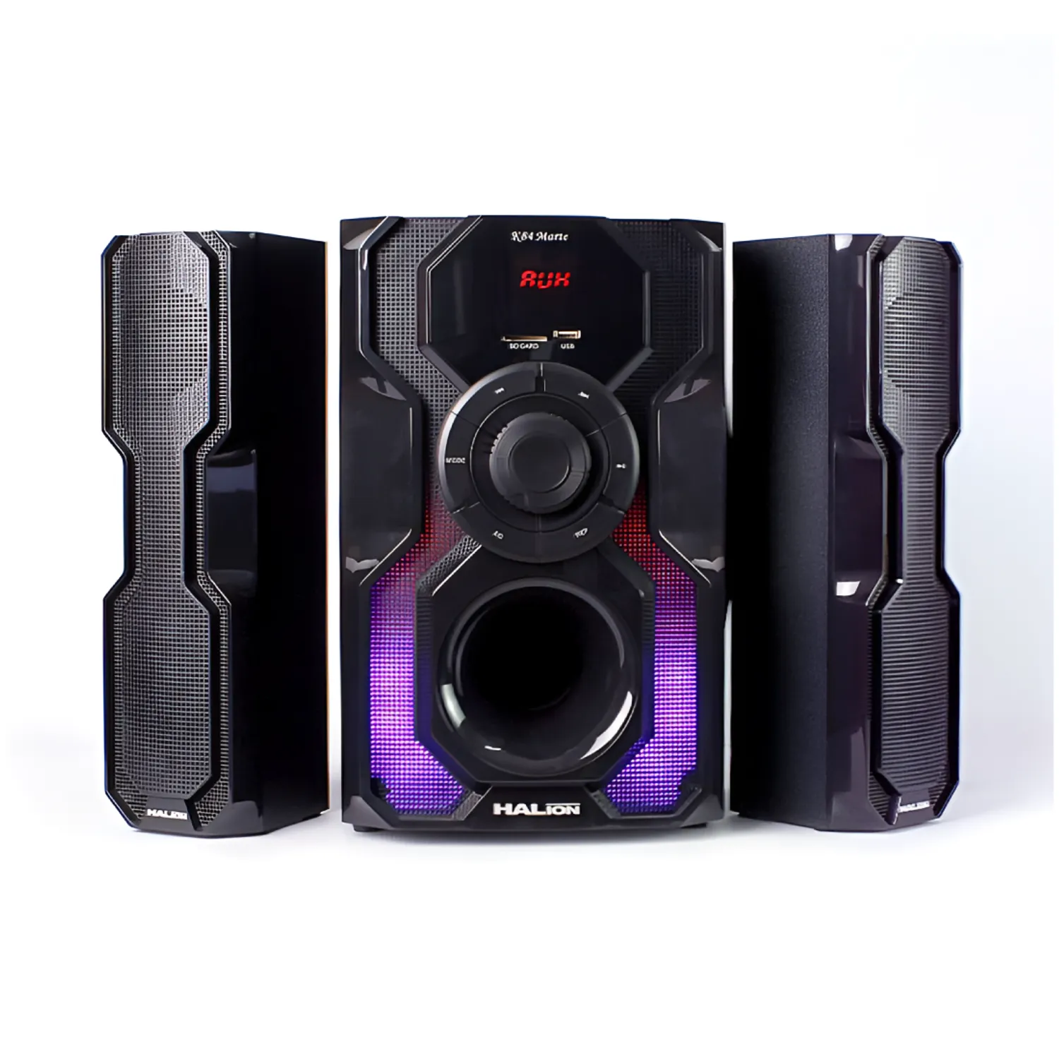 PARLANTE 2.1 HALION HA-K84 MARTE SUBWOOFER 8' USB, SD, BT, FM 250W - 1