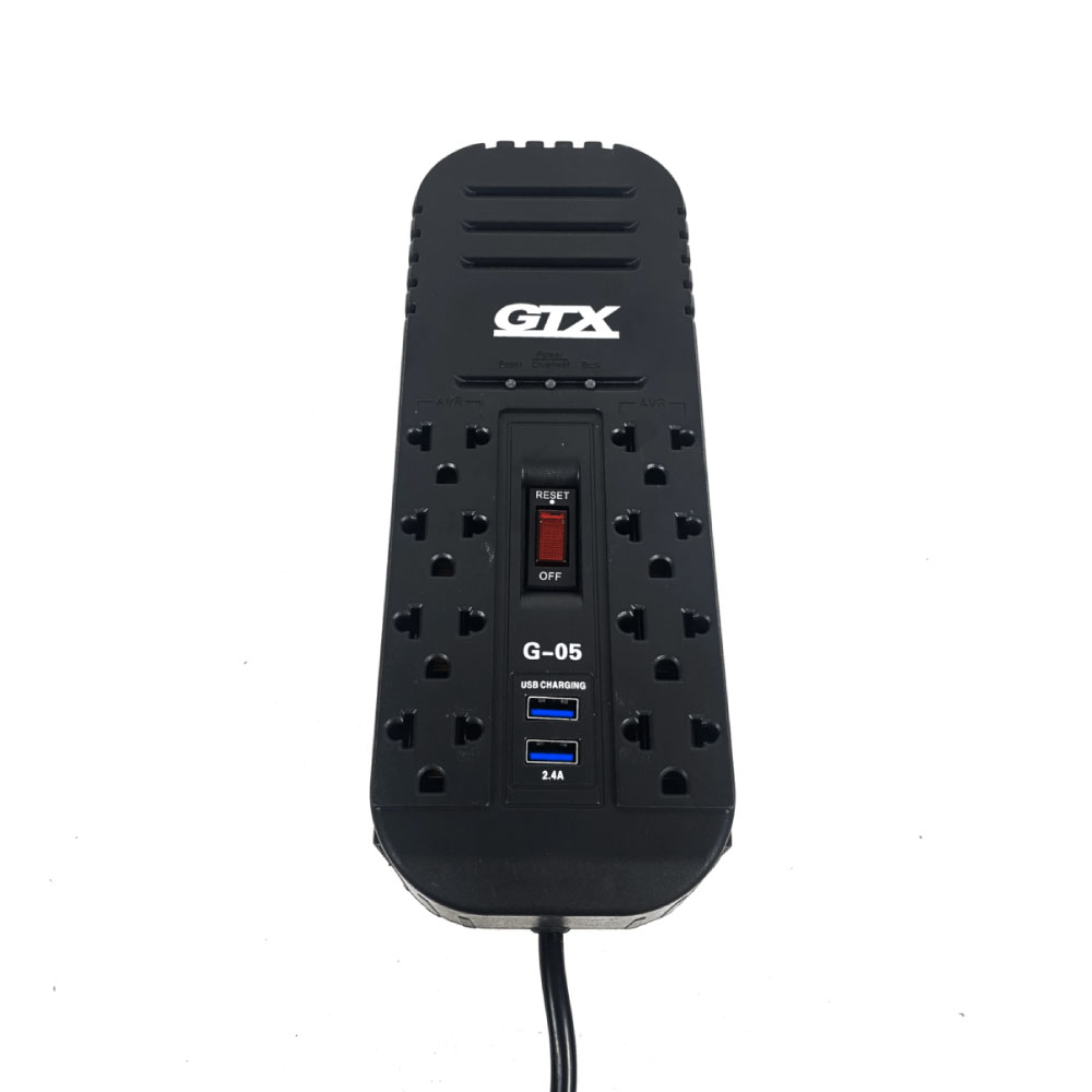 ESTABILIZADOR GTX G-05 8SAL 2USB 1200VA600W - 1