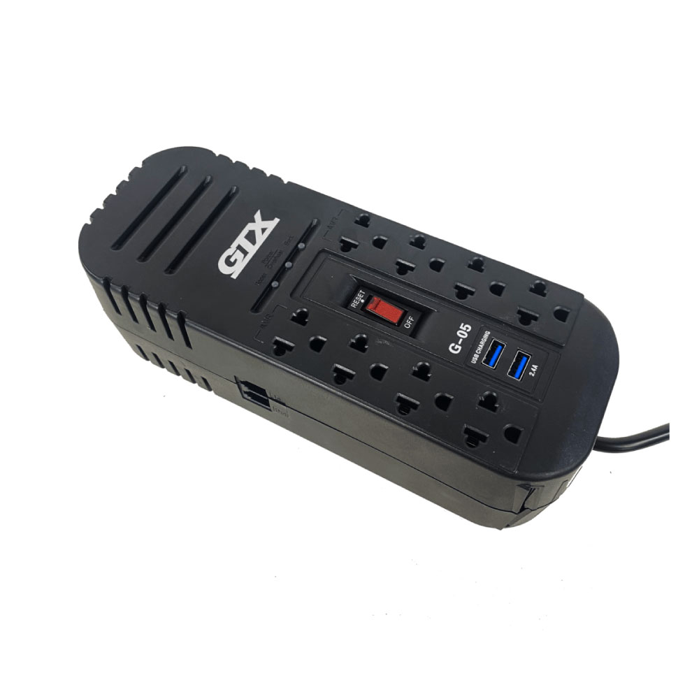 ESTABILIZADOR GTX G-05 8SAL 2USB 1200VA600W - 2