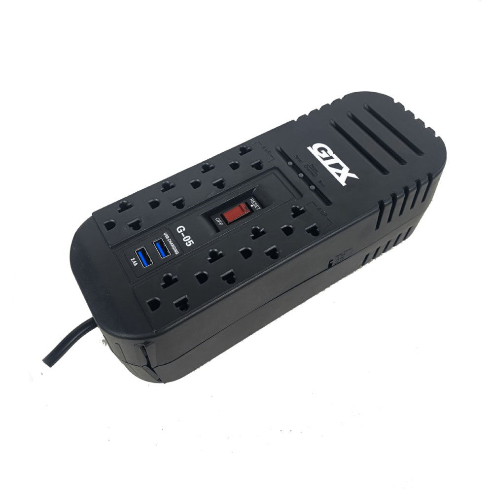 ESTABILIZADOR GTX G-05 8SAL 2USB 1200VA600W - 3