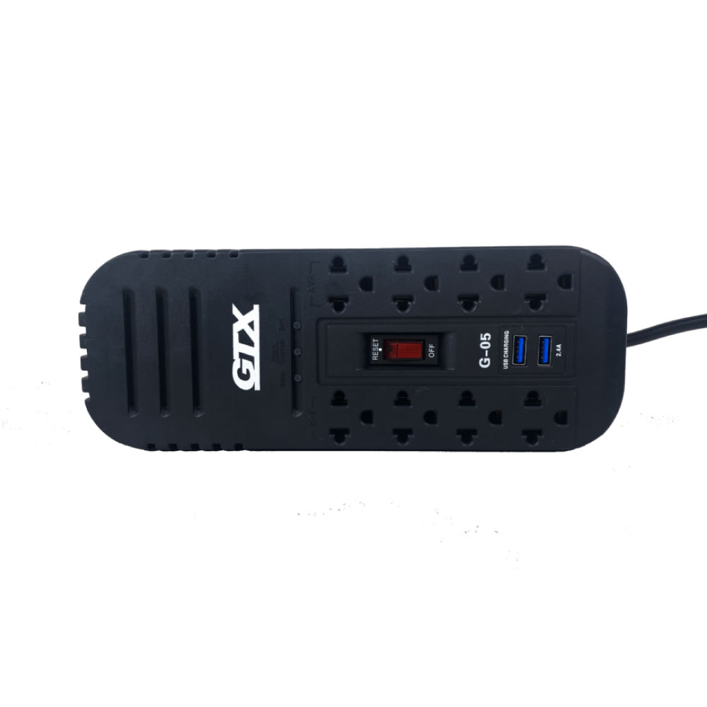 ESTABILIZADOR GTX G-05 8SAL 2USB 1200VA600W - 4