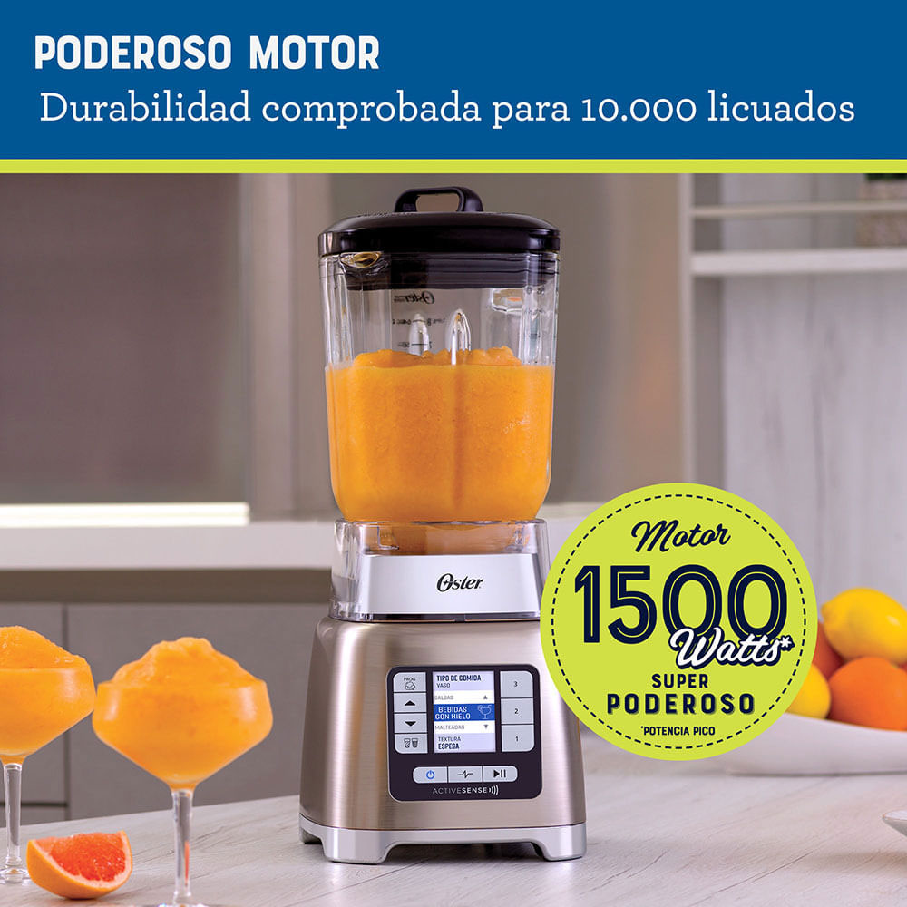 LICUADORA OSTER BLSTTDGNBG 2LTS XPERT TECNOLOGÍA ACTIVE SENSE CON BLEND-N-GO - 5