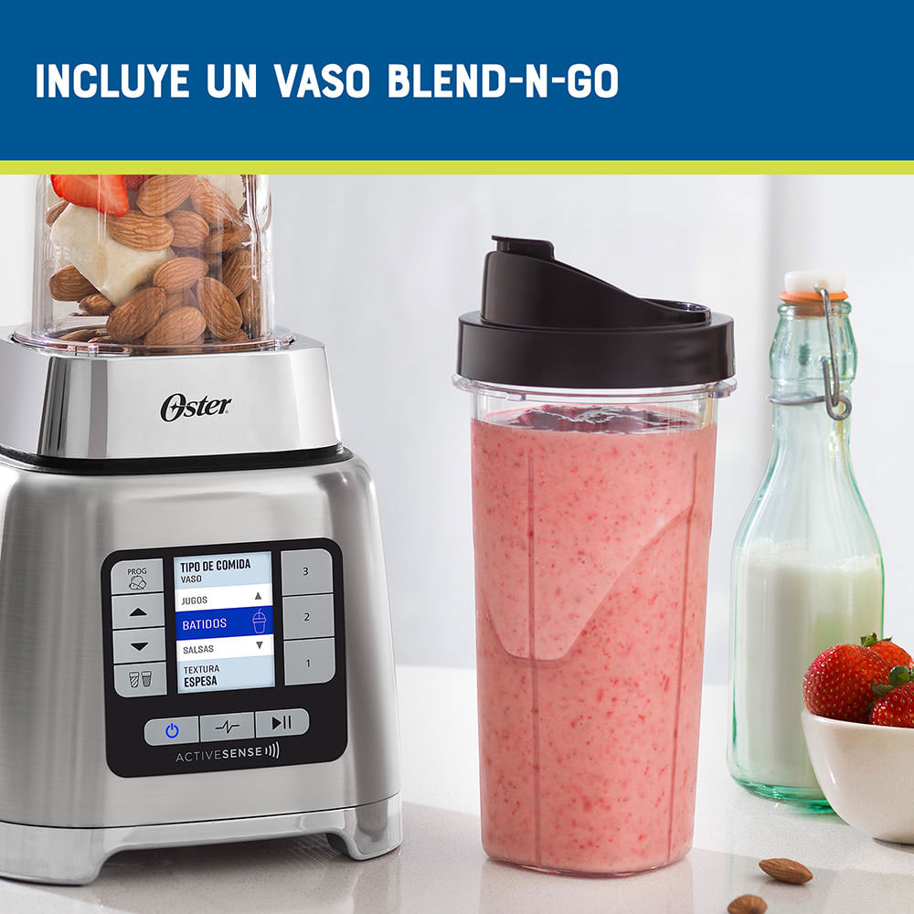 LICUADORA OSTER BLSTTDGNBG 2LTS XPERT TECNOLOGÍA ACTIVE SENSE CON BLEND-N-GO - 6