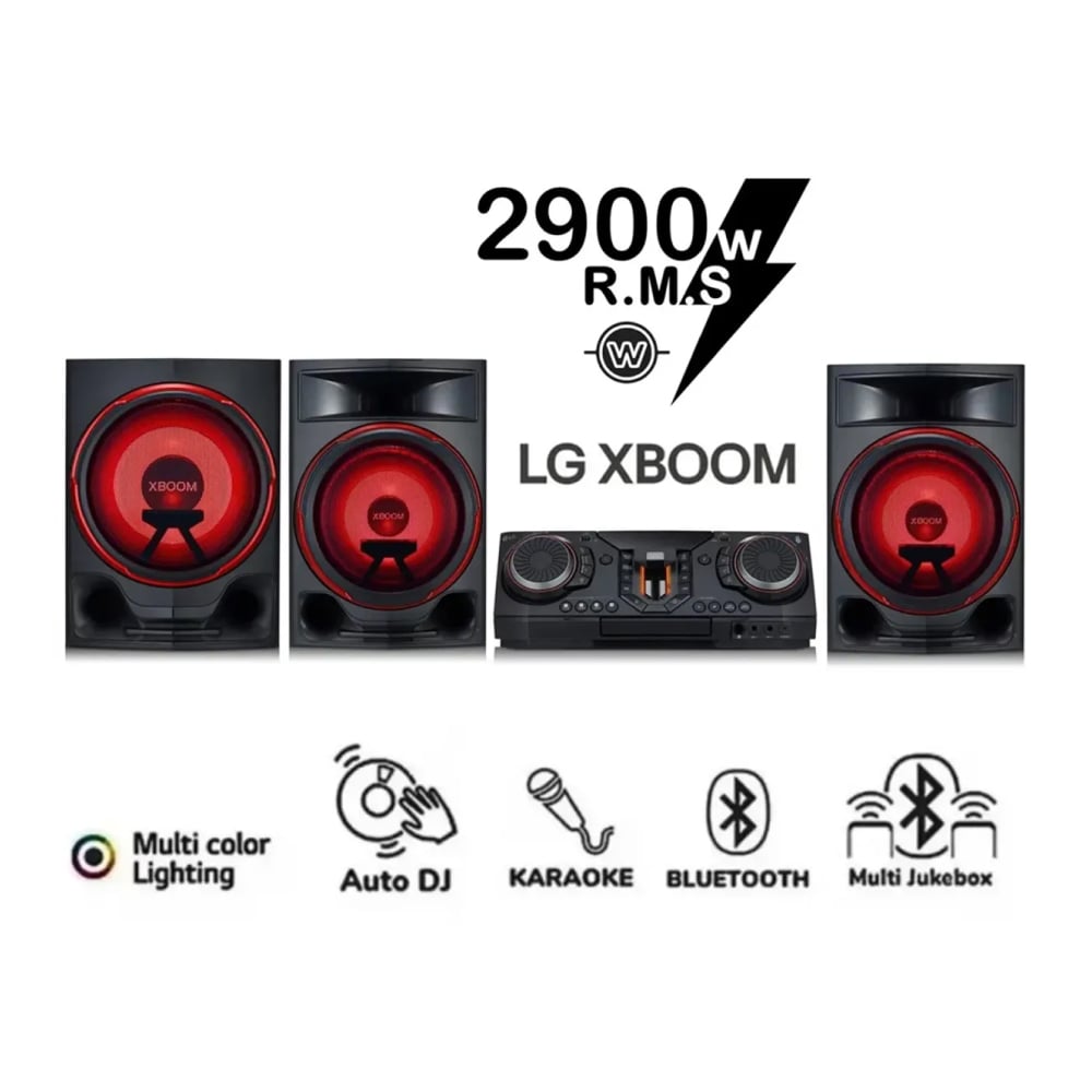 MINICOMPONENTE LG XBOOM CL88 BLUETOOTH KARAOKE PARTY LINK 2900W - 1