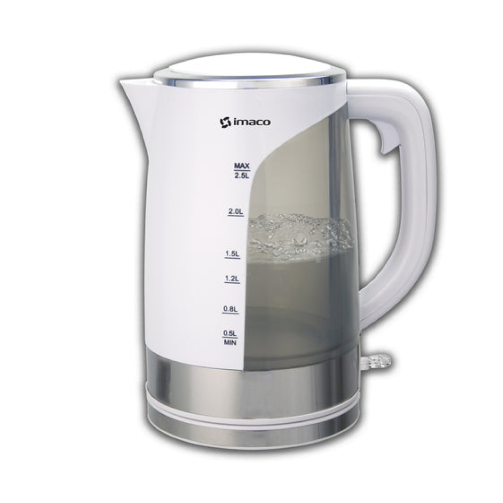 HERVIDOR ELÉCTRICO IMACO KE2500 PLÁSTICO 2.5LTS BLANCO - 4