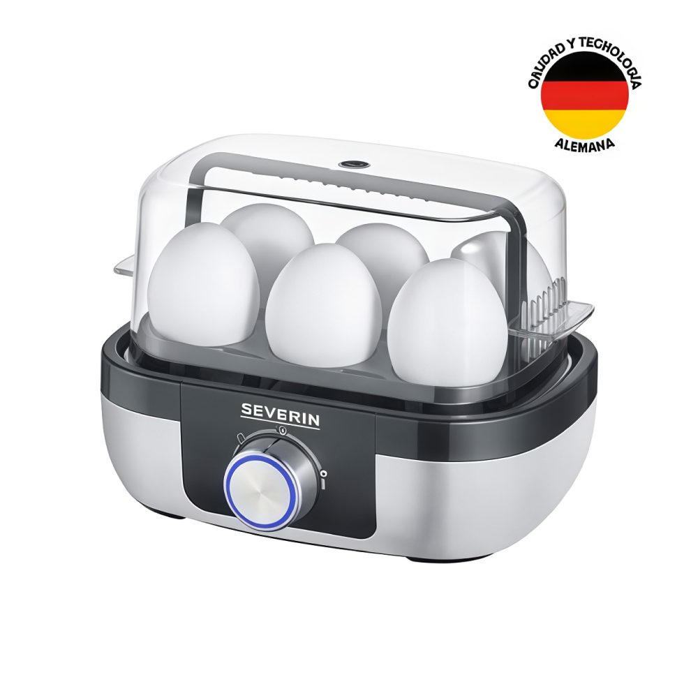 COCEDOR DE HUEVOS SEVERIN EK-3169 DE ACERO INOXIDABLE MULTIUSO - 1