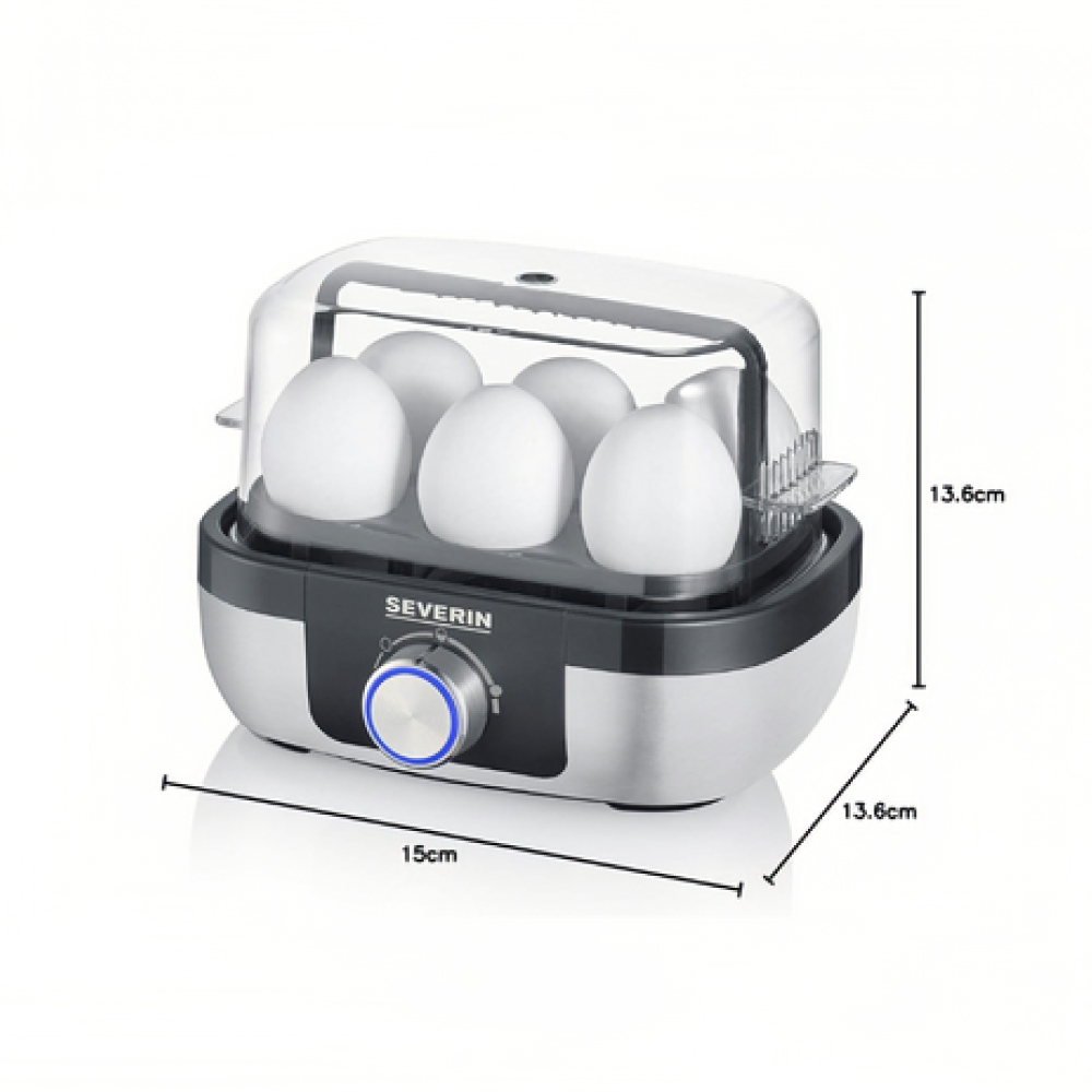 COCEDOR DE HUEVOS SEVERIN EK-3169 DE ACERO INOXIDABLE MULTIUSO - 2