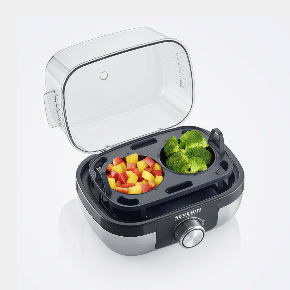 COCEDOR DE HUEVOS SEVERIN EK-3169 DE ACERO INOXIDABLE MULTIUSO - 3