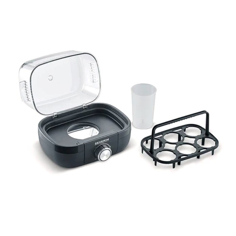 COCEDOR DE HUEVOS SEVERIN EK-3166 NEGRO CON PERILLA - 2