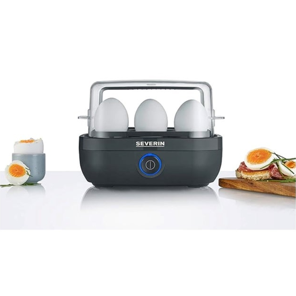 COCEDOR DE HUEVOS SEVERIN EK-3166 NEGRO CON PERILLA - 4