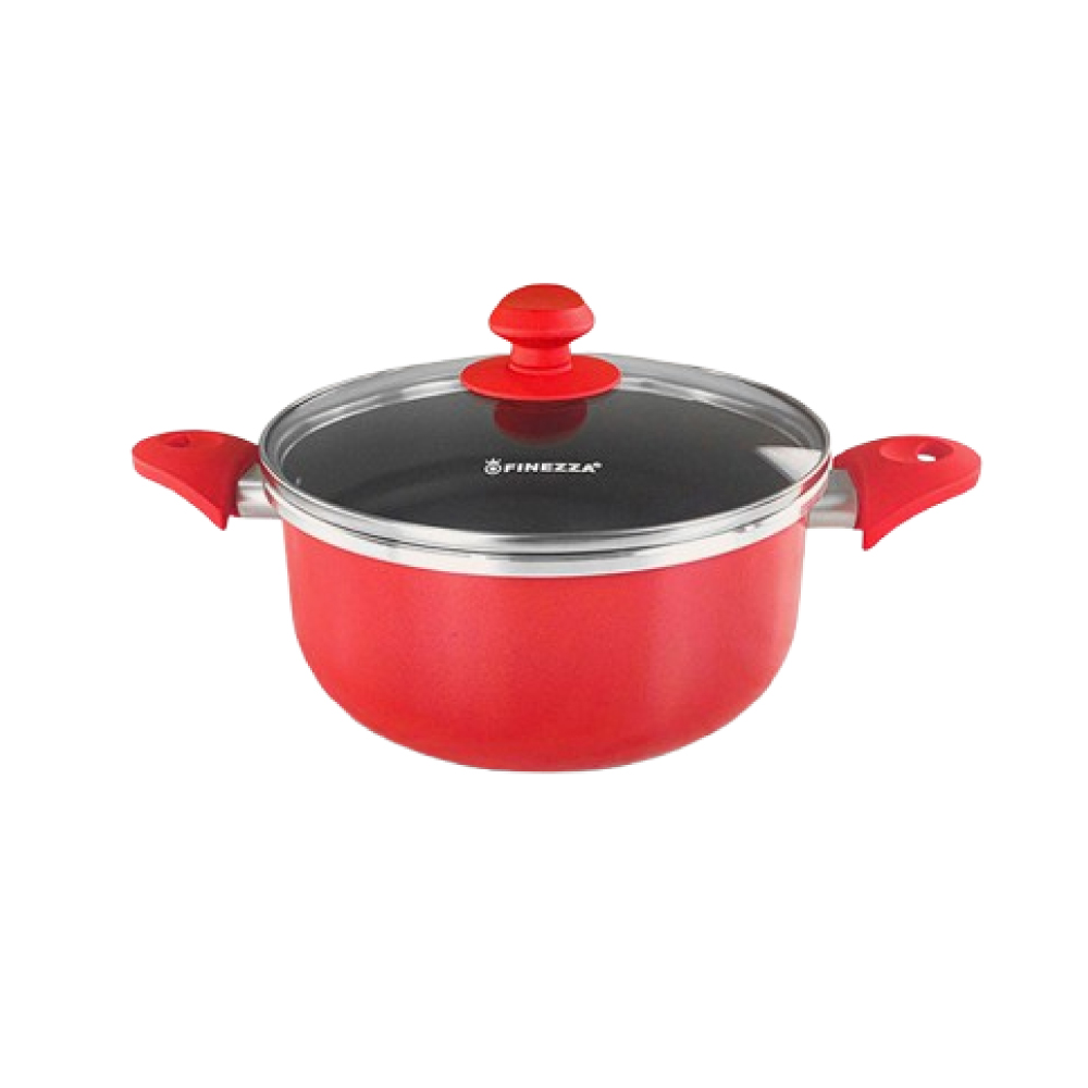 OLLA FINEZZA FZ-X320AH ANTIADHERENTE DE 2LTS ROJO - 1