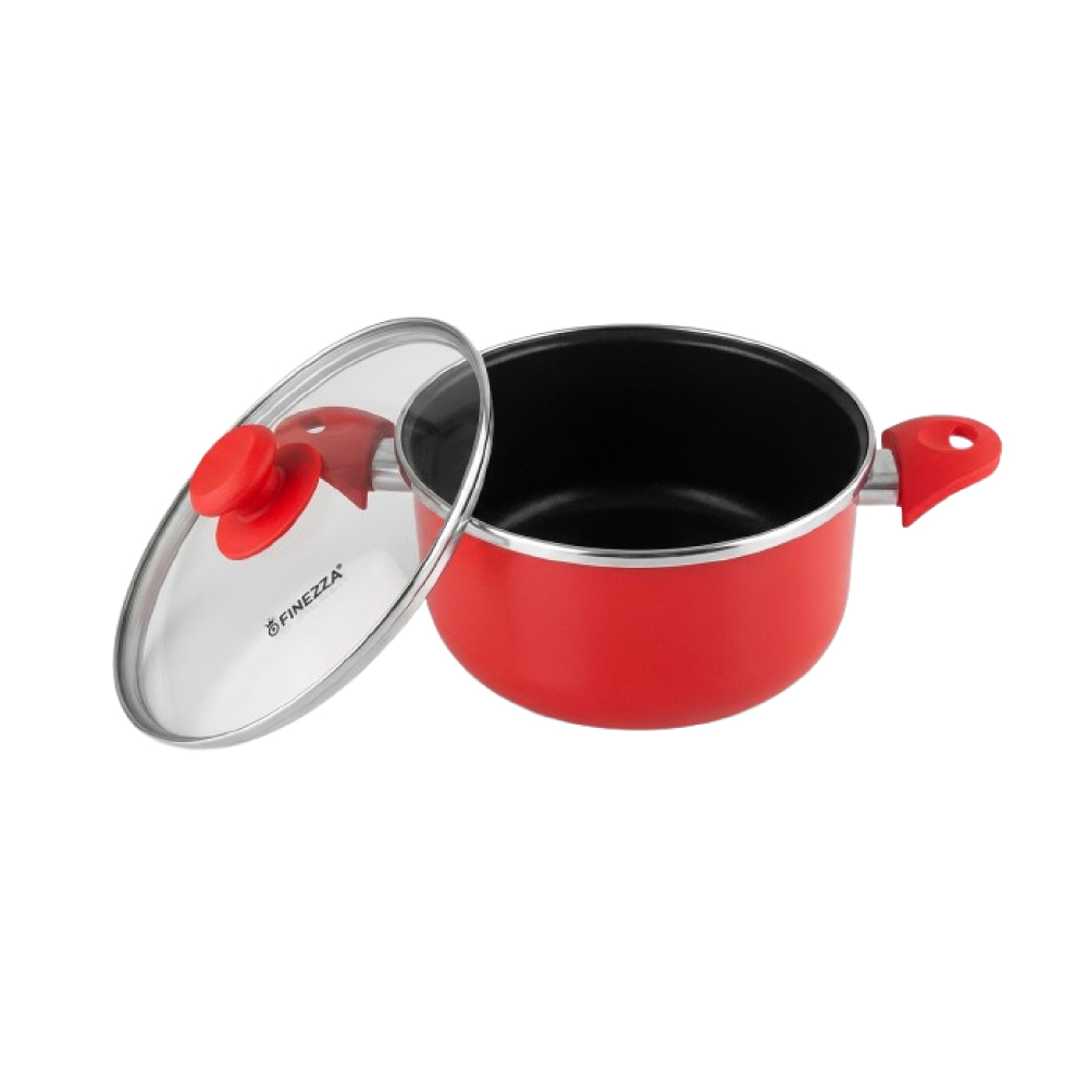 OLLA FINEZZA FZ-X320AH ANTIADHERENTE DE 2LTS ROJO - 2
