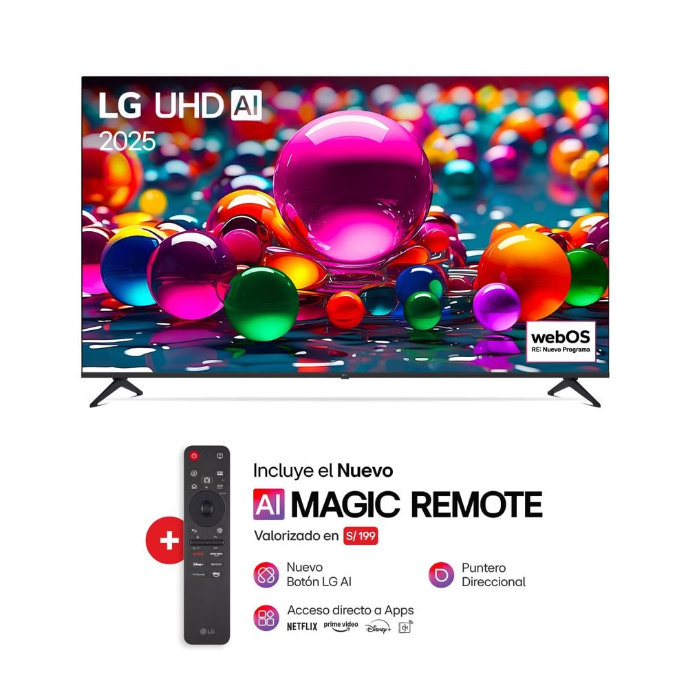 TELEVISOR LG 75UA8050PSA SMART TV 75' LED UHD 4K THINQ AI - 1