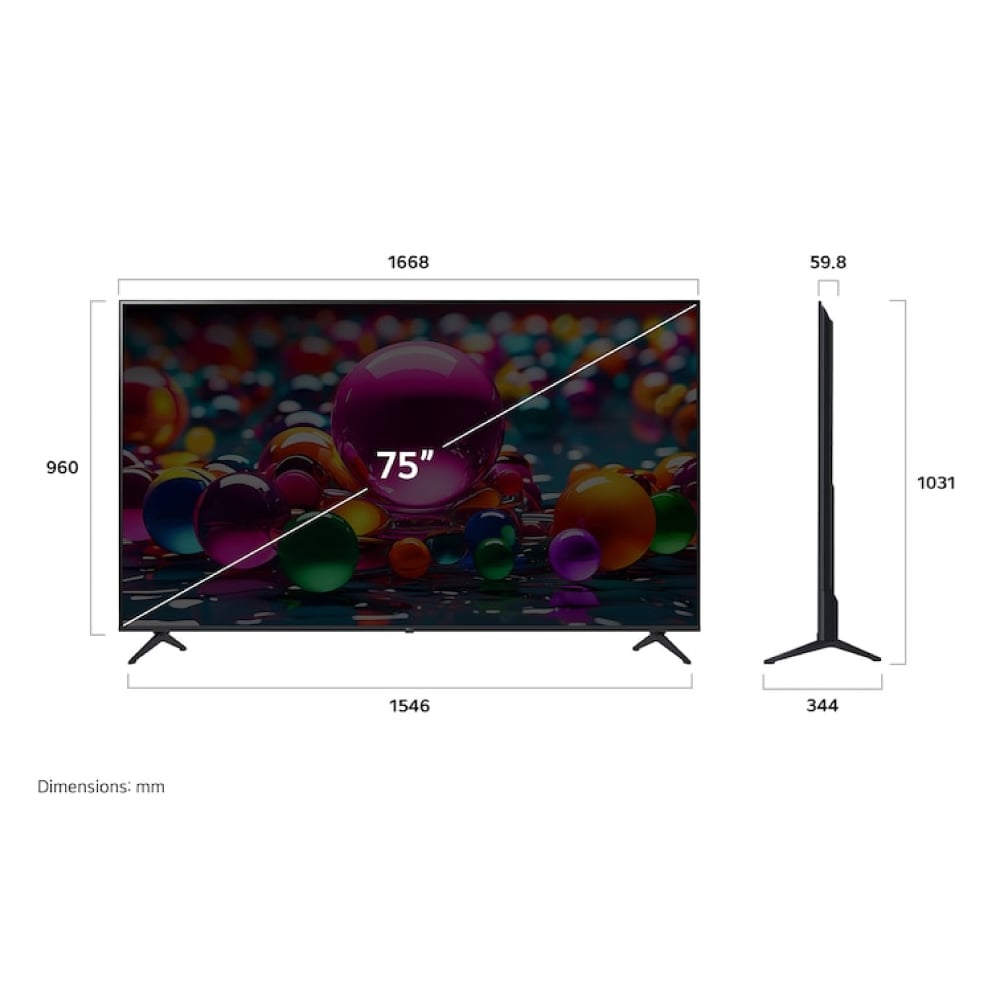TELEVISOR LG 75UA8050PSA SMART TV 75' LED UHD 4K THINQ AI - 5