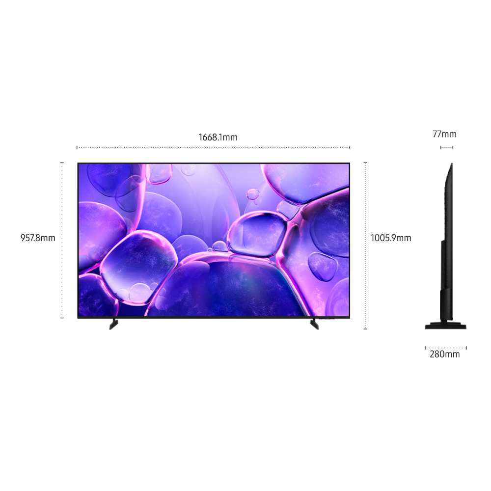 TELEVISOR SAMSUNG UN75U8000FGXPE SMART TV 75' CRYSTAL 4K UHD - 3
