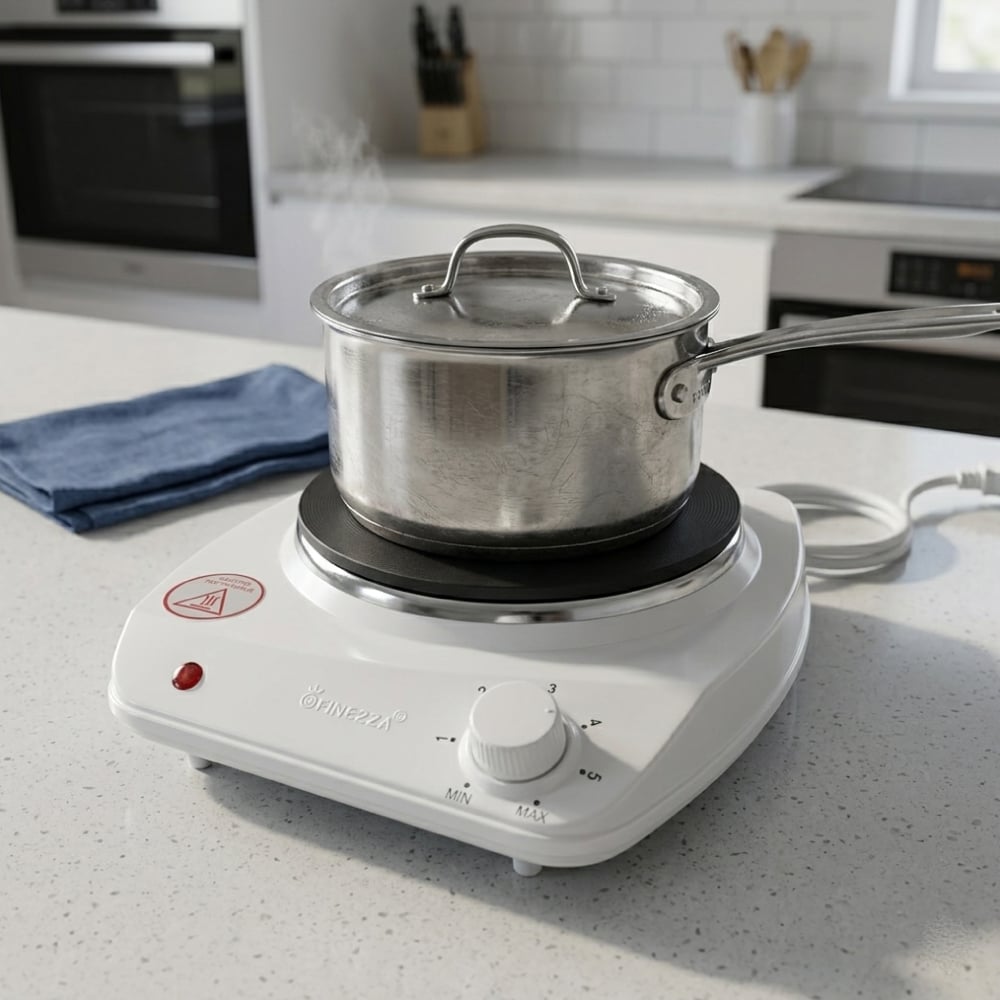 COCINA ELÉCTRICA FINEZZA FZ-202D3B 1 HORNILLA - 3