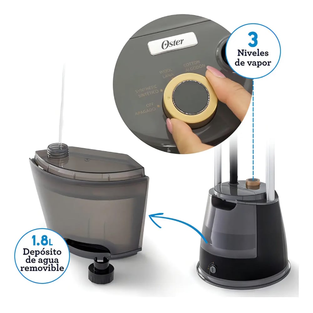 VAPORIZADOR DE PRENDAS OSTER GCSTGS7050-053 CON TABLA DE SOPORTE - 7