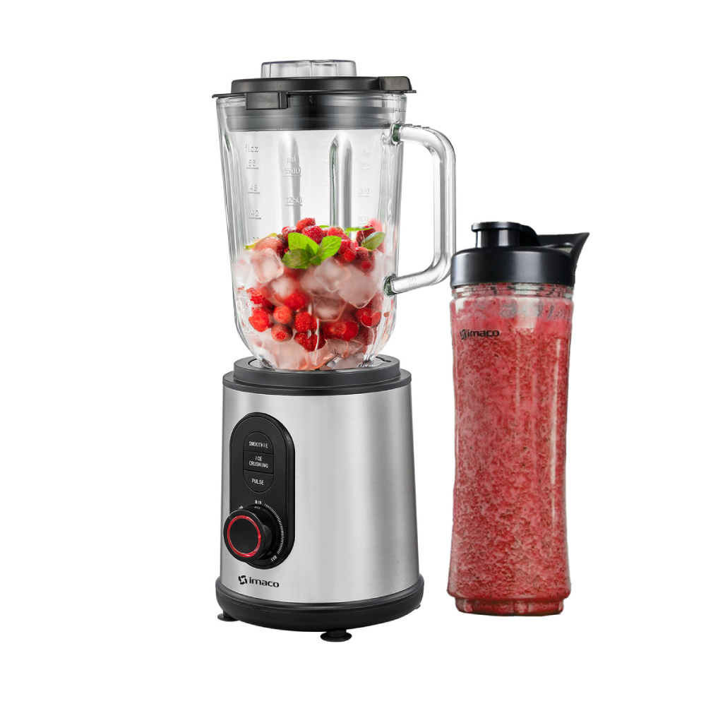 LICUADORA ACERO IMACO BLS1260 1.5 LITROS 1200W V/V + VASO TO GO - 1