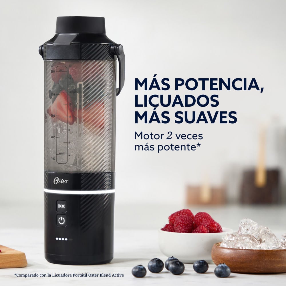 LICUADORA PORTÁTIL OSTER BLSTGFP-B20-000 GO MAX 590ML RECARGABLE USB-C - 5
