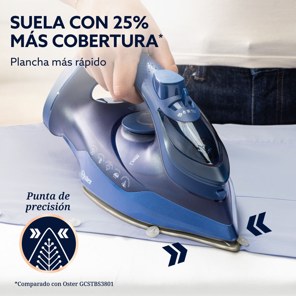PLANCHA DE VAPOR OSTER GCSTAC7202-053 AEROGLIDE S7200 AZUL OSCURO - 3
