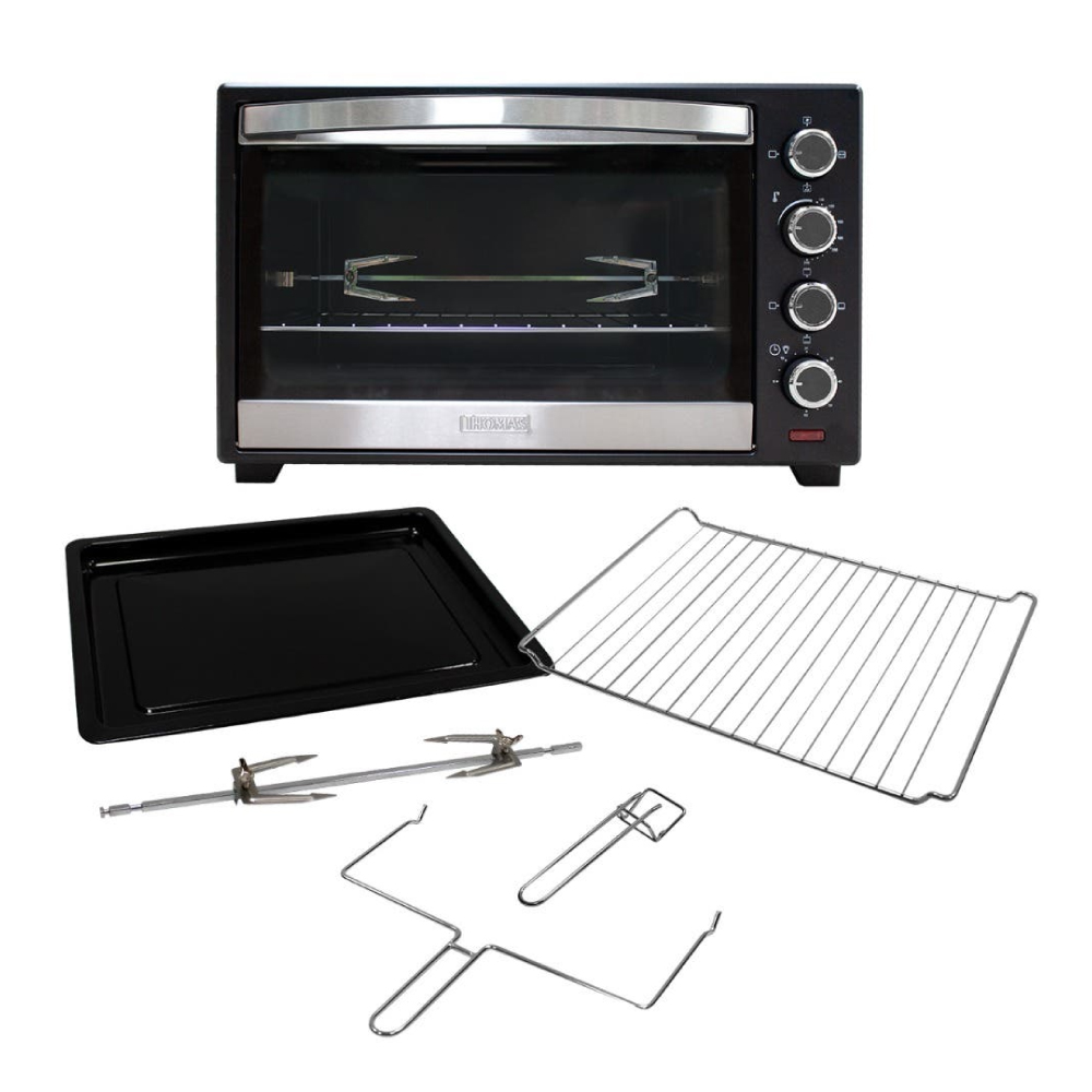 HORNO ELÉCTRICO THOMAS TH-48N 48LTS 2000W NEGRO - 7