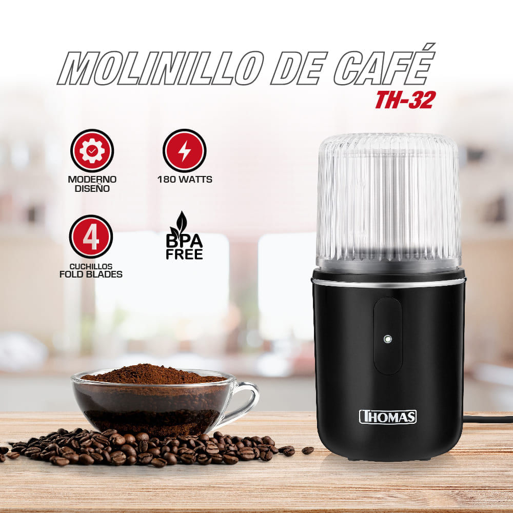 MOLINILLO ELÉCTRICO DE CAFÉ THOMAS TH-32 180W - 5