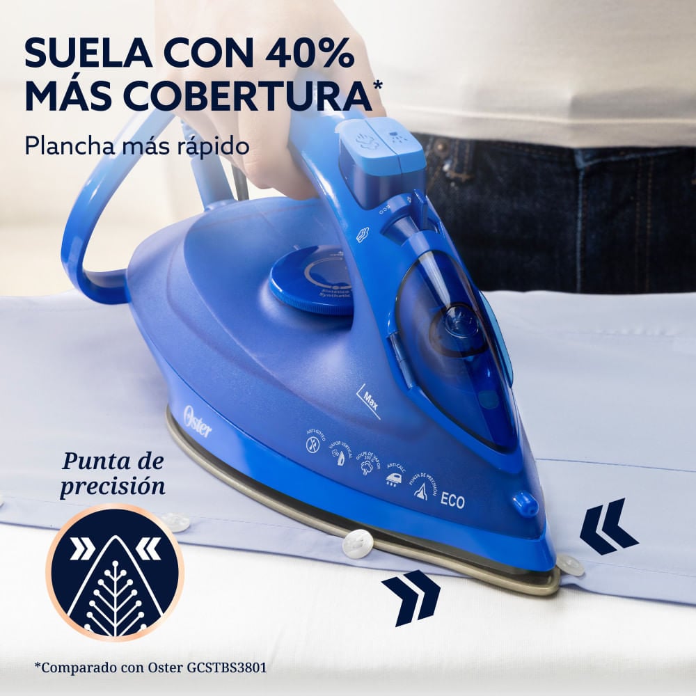 PLANCHA DE VAPOR OSTER GCSTAC7601-053 AEROGLIDE PLUS S7600 - 3
