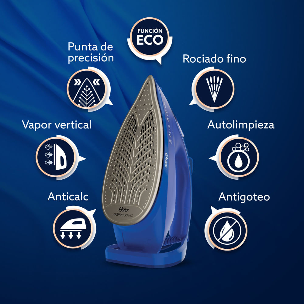PLANCHA DE VAPOR OSTER GCSTAC7601-053 AEROGLIDE PLUS S7600 - 6