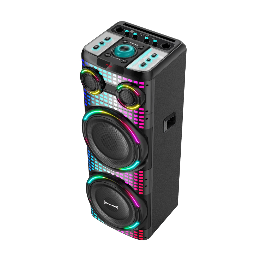 TORRE DE SONIDO HALION HA-1246 CON 02 BOCINAS DE 2*12' KARAOKE RGB - 3