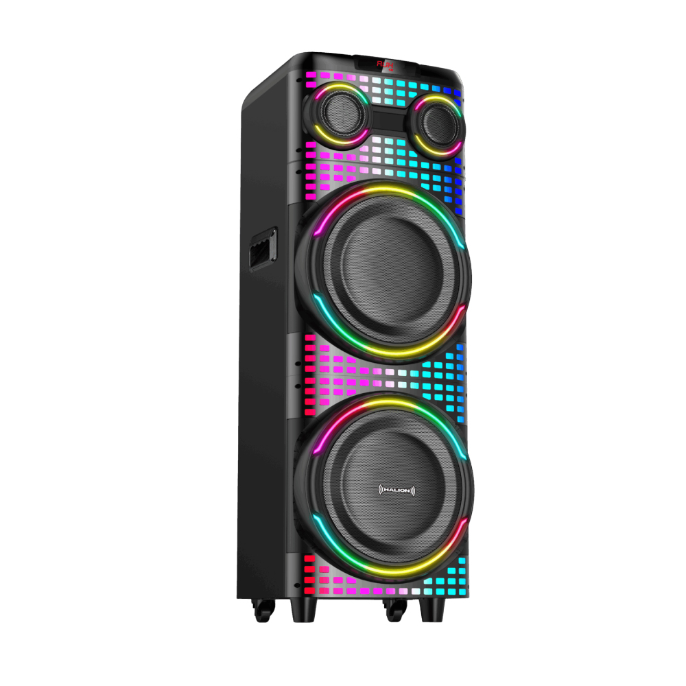 TORRE DE SONIDO HALION HA-1246 CON 02 BOCINAS DE 2*12' KARAOKE RGB - 5