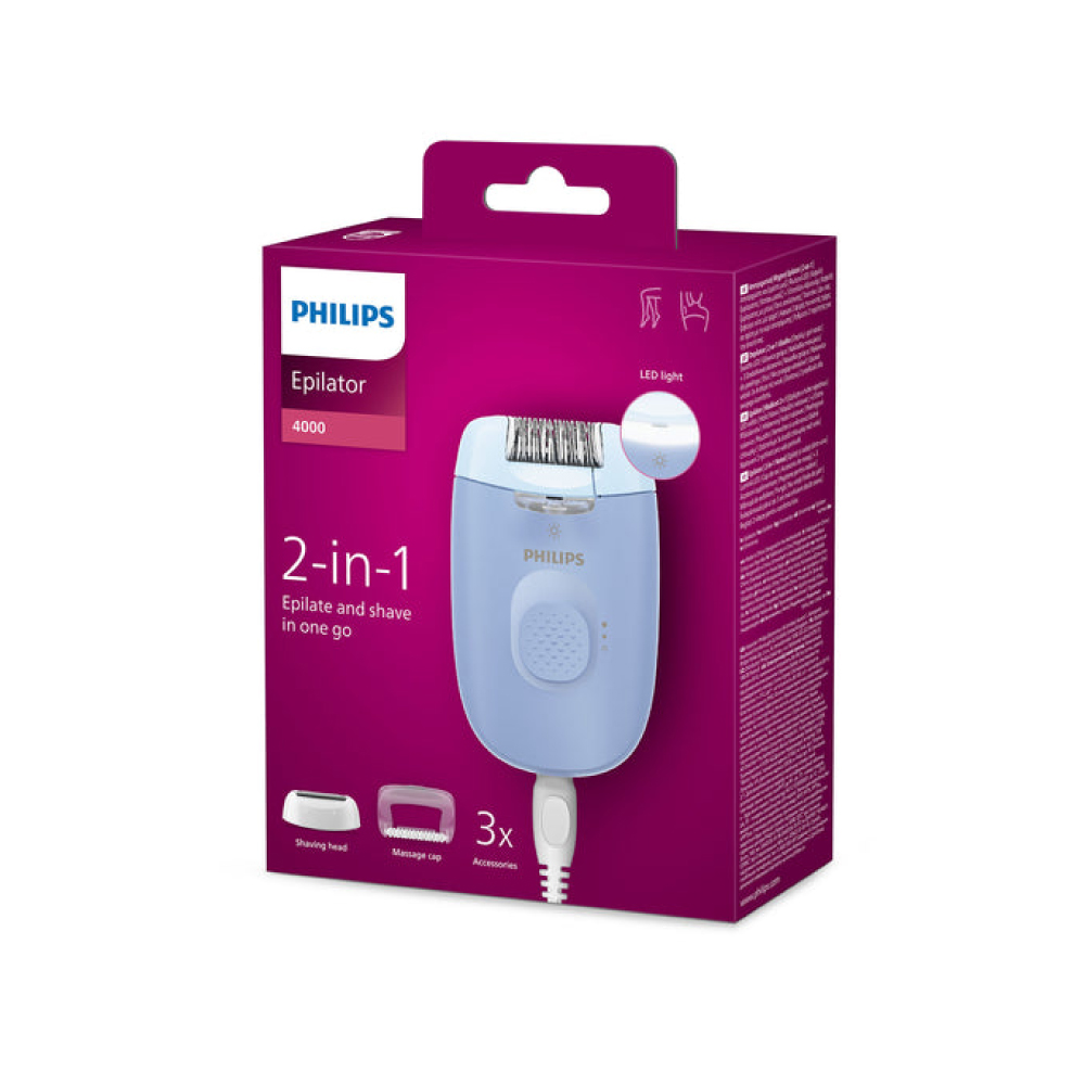 DEPILADORA EPILATOR PHILIPS BRE247_00 SERIES 4000
