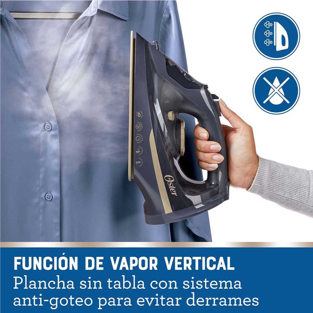 PLANCHA DE VAPOR INALÁMBRICA OSTER GCSTCC5000 2 EN 1 SUELA DE CERÁMICA - 6